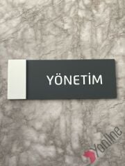 Beyaz Kenarlı Yönetim Kapı İsimliği