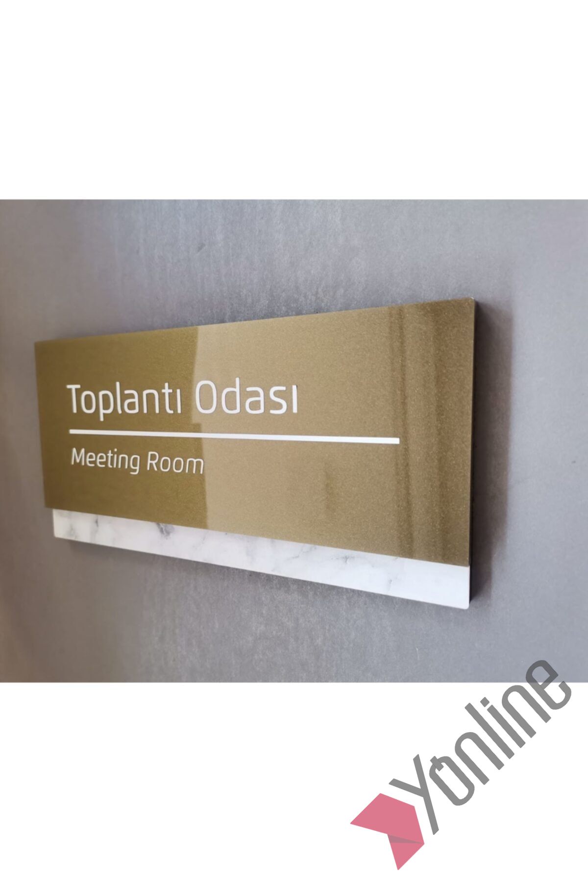 Yeşil Florit Serisi Toplantı Odası Kapı İsimliği