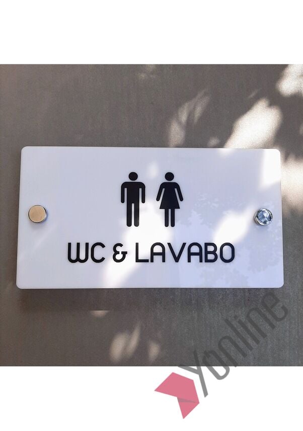 WC & Lavabo Parlak Beyaz WC Levhası
