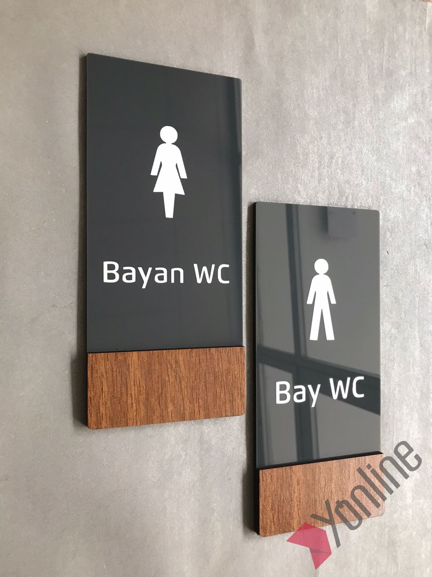 Wooden Serisi Dikey WC Levhası