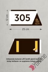 Çift Katlı Logolu Otel Kapı Numarası