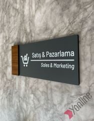 Wooden Serisi Satış & Pazarlama Kapı İsimliği