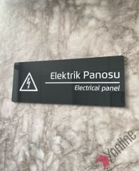 Elektrik Panosu Kapı İsimliği