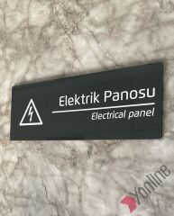 Elektrik Panosu Kapı İsimliği