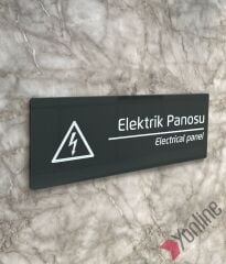 Elektrik Panosu Kapı İsimliği
