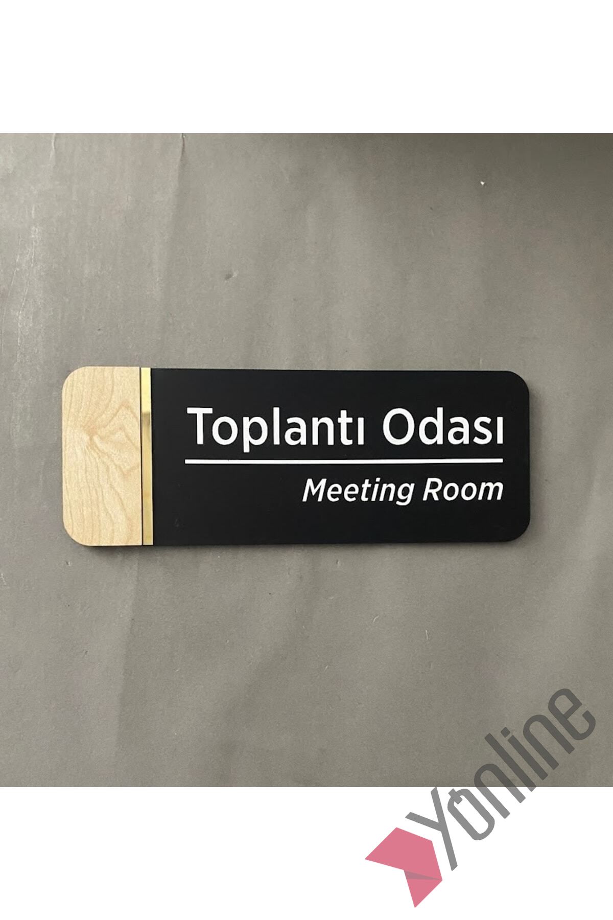 Meşe Serisi Toplantı Odası Kapı İsimliği