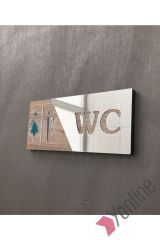 Aynalı Naturel MDF WC Levhası