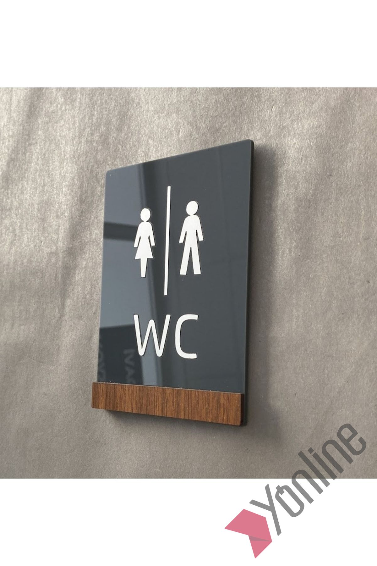 Wooden Serisi Minimal WC Levhası