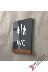 Wooden Serisi Minimal WC Levhası