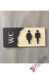 Meşe Serisi Kabartmalı Naturel WC Levhası