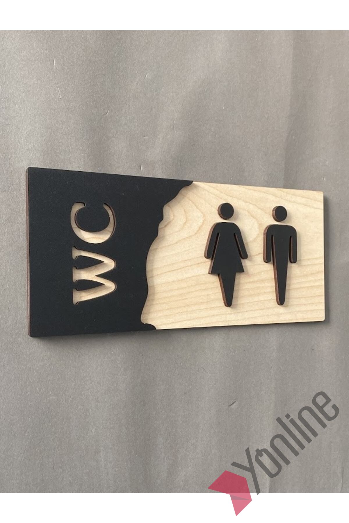 Meşe Serisi Kabartmalı Naturel WC Levhası