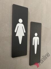 Siyah MDF Dikey WC Levhası