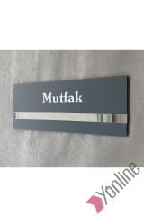 Soft Seri Minimal Mutfak Kapı İsimliği