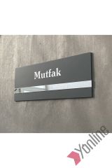 Soft Seri Minimal Mutfak Kapı İsimliği