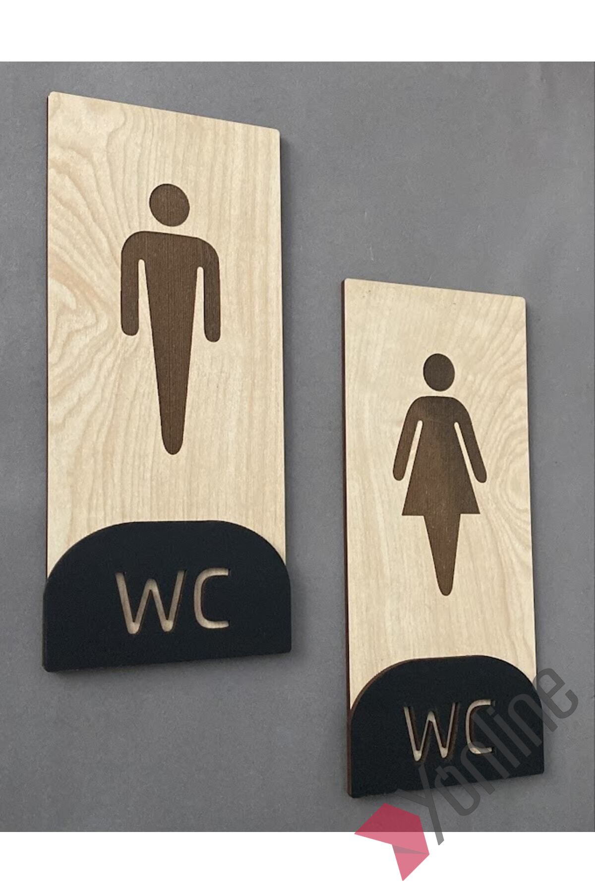 Meşe Serisi Naturel Dikey WC Levhası