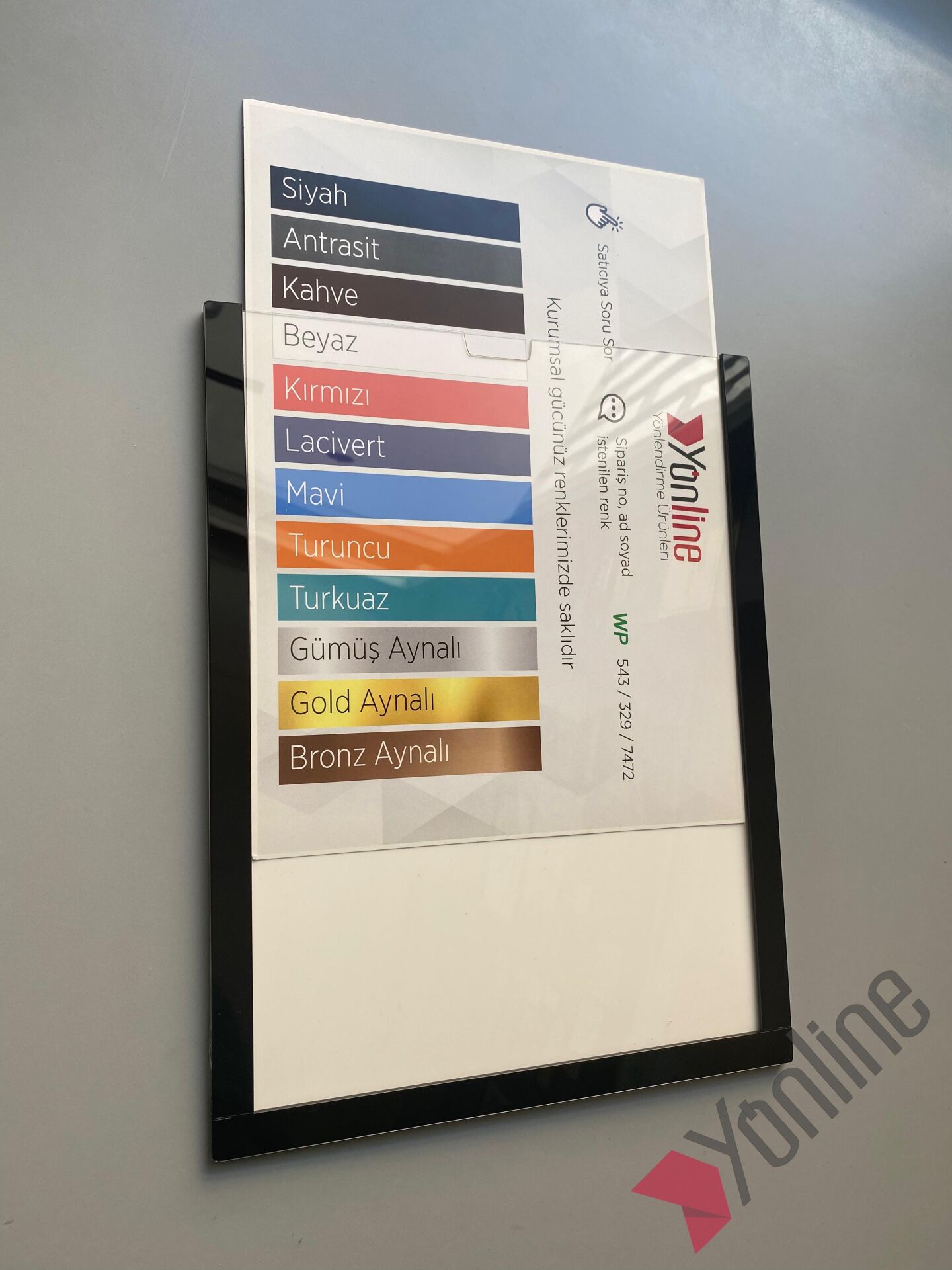 A4 Çerçeve, Sertifikalık - Siyah, Antrasit, Kahve, Beyaz, Kırmızı