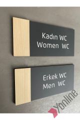 Meşe Serisi Pleksi WC Levhası