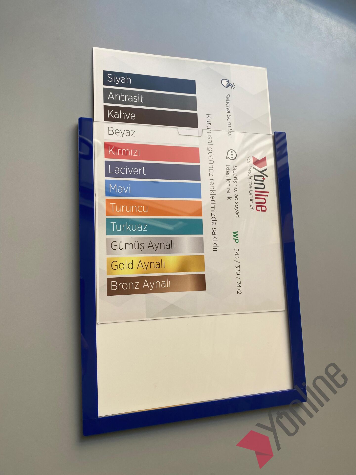 A4 Çerçeve, Sertifikalık - Lacivert, Mavi, Turuncu, Turkuaz