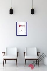 A4 Çerçeve, Sertifikalık - Lacivert, Mavi, Turuncu, Turkuaz