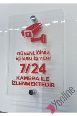 Güvenlik Kamerası Uyarı Levhası