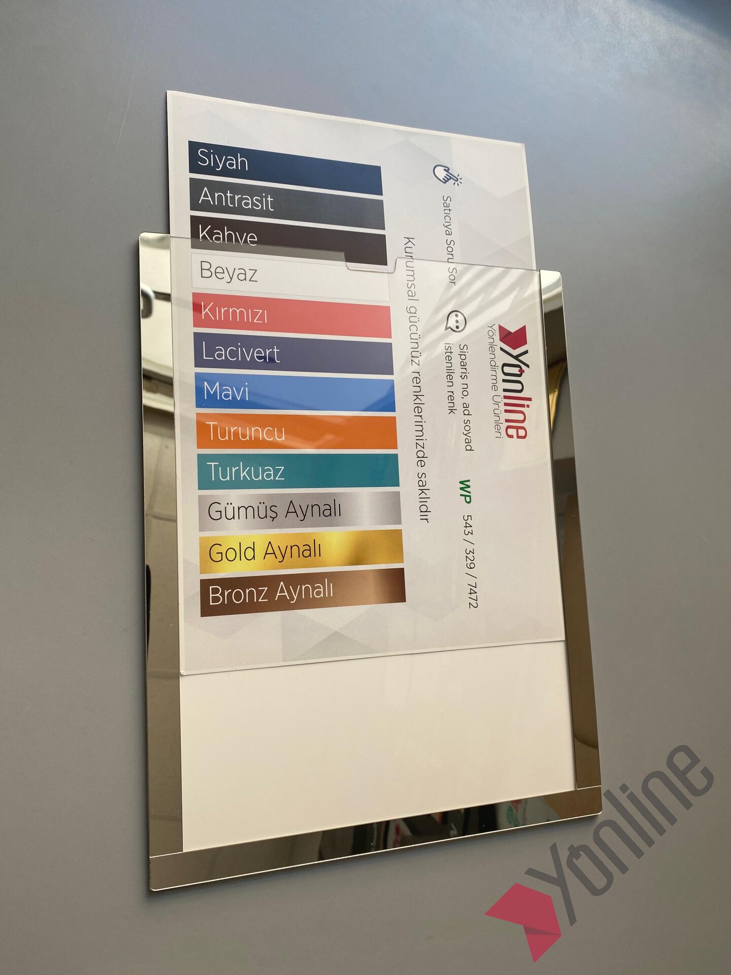 A4 Çerçeve, Sertifikalık - Gümüş Aynalı, Altın Aynalı, Bronz Aynalı