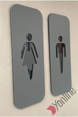 Black Cool Serisi WC Levhası