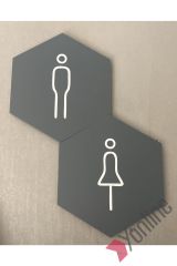Altıgen Serisi WC Levhası