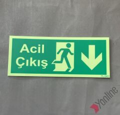 Fosforlu Fotolümen Acil Çıkış Levhası
