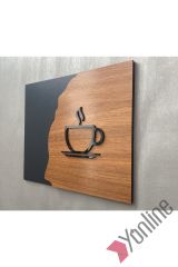 Wooden Serisi Çay Kahve Kapı İsimliği