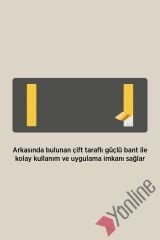 Antrasit Kenarlı Mat Kapı İsimliği