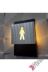 Erkek İkonlu Işıklı WC Levhası
