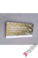 Yeşil Florit Serisi Toplantı Odası Kapı İsimliği