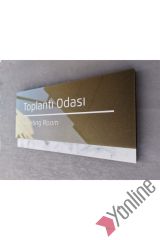Yeşil Florit Serisi Toplantı Odası Kapı İsimliği