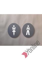 Mat Antrasit WC Levhası