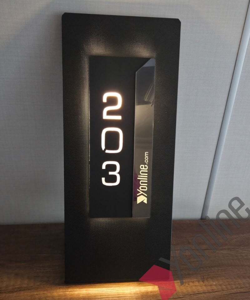 Diamond Onix Series Işıklı Otel Kapı Numarası