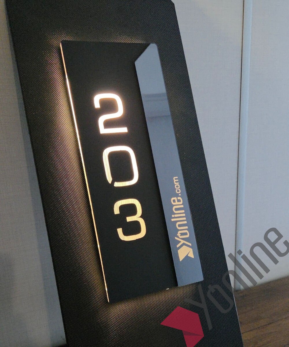 Diamond Onix Series Işıklı Otel Kapı Numarası