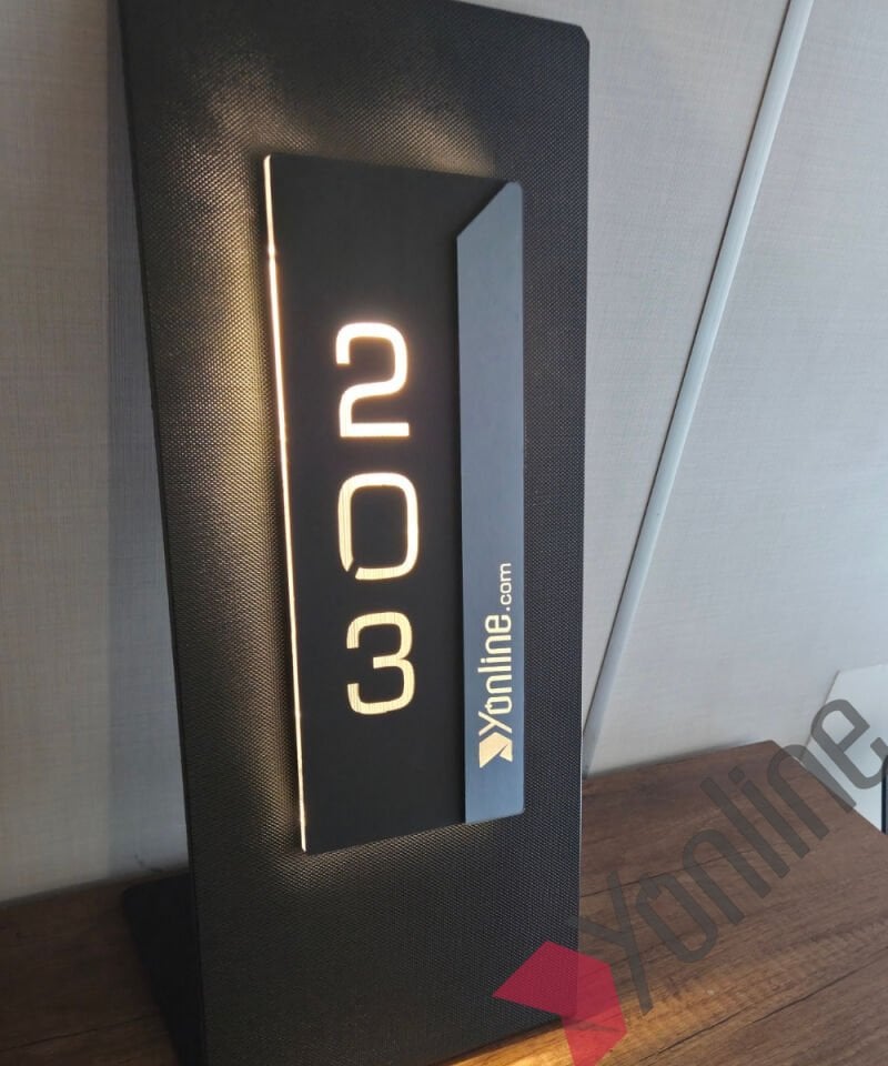 Diamond Onix Series Işıklı Otel Kapı Numarası