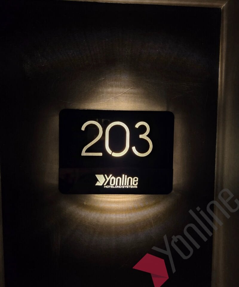 Diamond Mirror Series Işıklı Otel Kapı Numarası