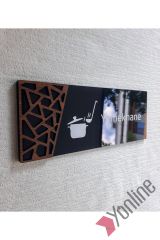 Wooden Serisi Yemekhane Kapı İsimliği