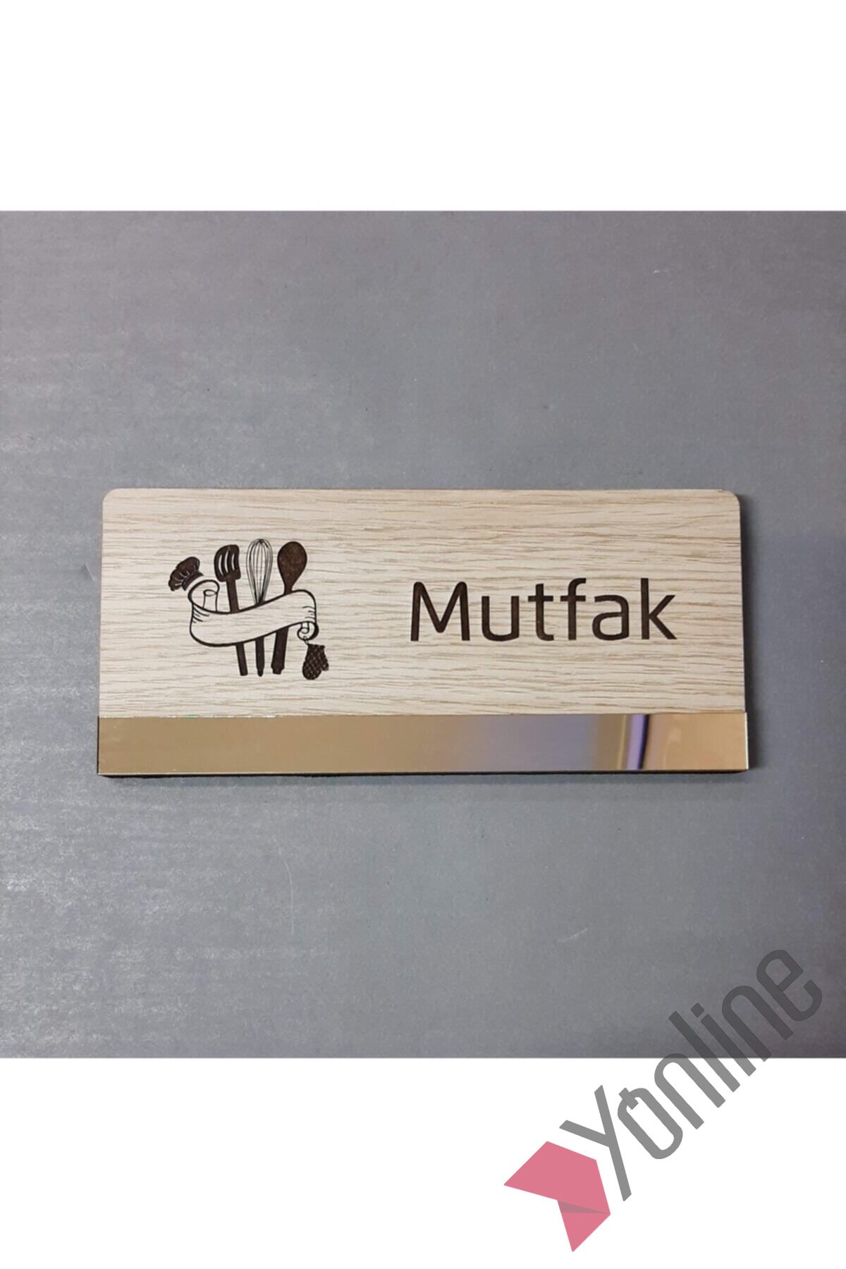 Ahşap Mutfak Kapı İsimliği