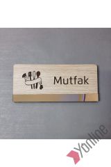 Ahşap Mutfak Kapı İsimliği