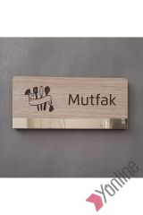 Ahşap Mutfak Kapı İsimliği