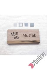 Ahşap Mutfak Kapı İsimliği