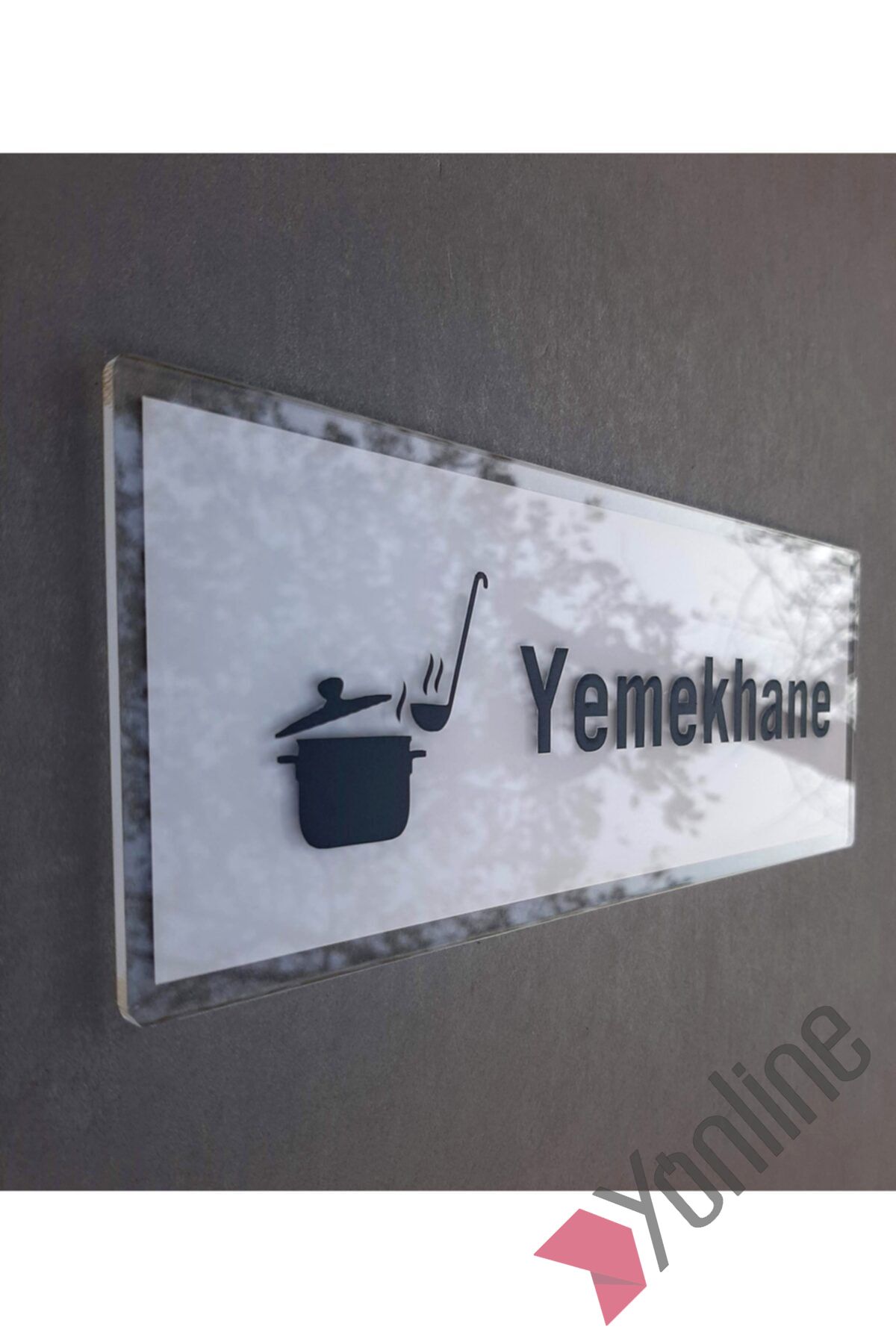 Crystal Serisi Yemekhane Kapı İsimliği