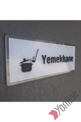 Crystal Serisi Yemekhane Kapı İsimliği