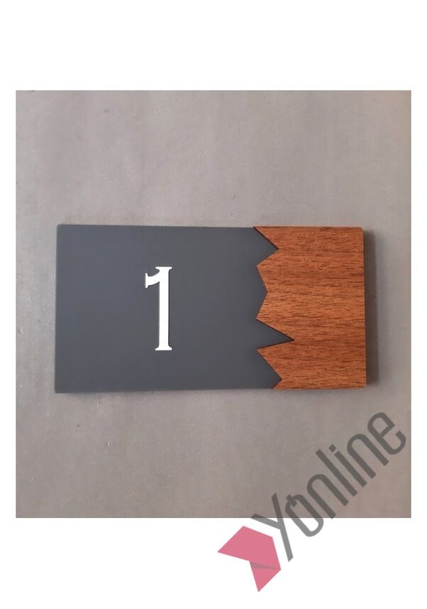 Wooden Serisi Kapı Numarası