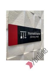 Red Serisi Yemekhane Kapı İsimliği