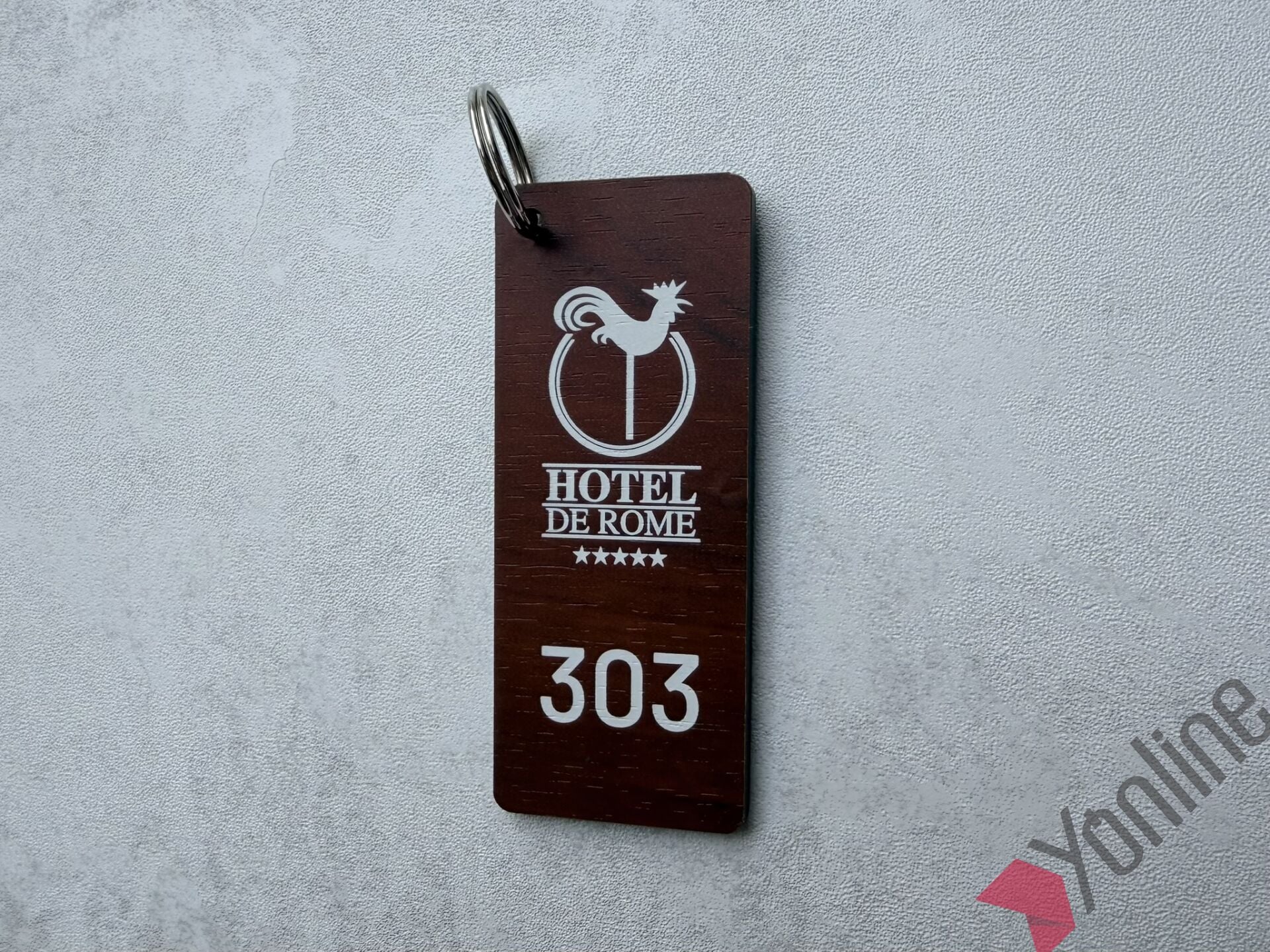 Ceviz Logolu Otel Anahtarlığı
