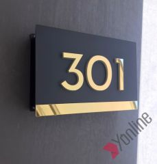 Altın Pasifik Serisi Işıklı Kapı Numarası