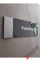 Klasik Seri Psikolog Kapı İsimliği